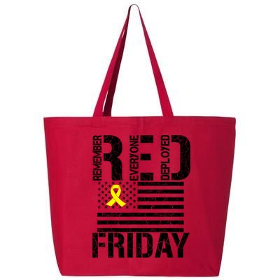 R.E.D. Remember Everyone Deployed Red Friday 25L Jumbo Tote