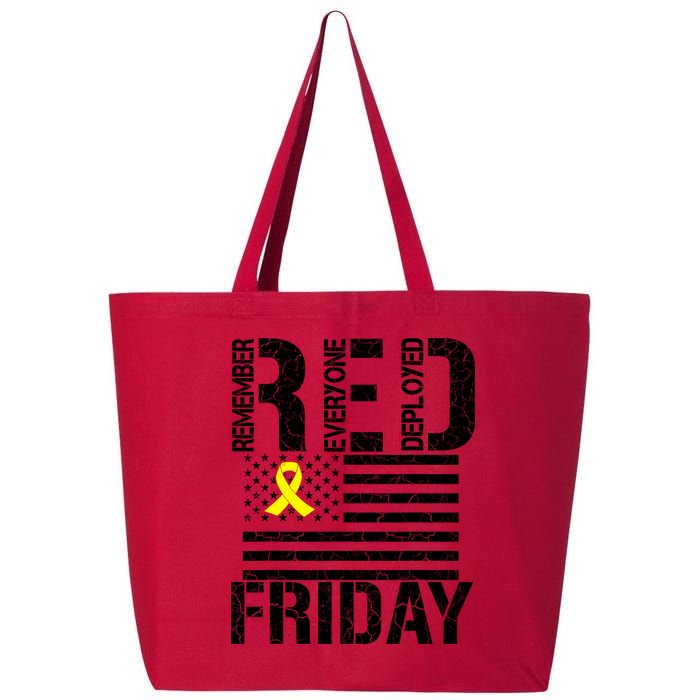 R.E.D. Remember Everyone Deployed Red Friday 25L Jumbo Tote