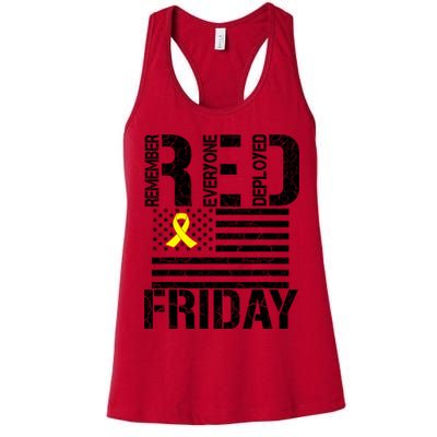 R.E.D. Remember Everyone Deployed Red Friday Womens Tank Top