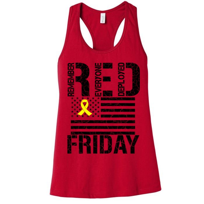 R.E.D. Remember Everyone Deployed Red Friday Womens Tank Top