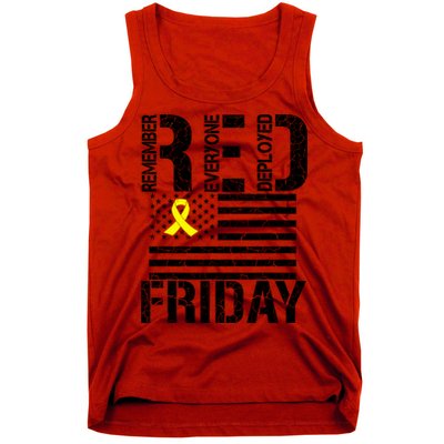 R.E.D. Remember Everyone Deployed Red Friday Tank Top