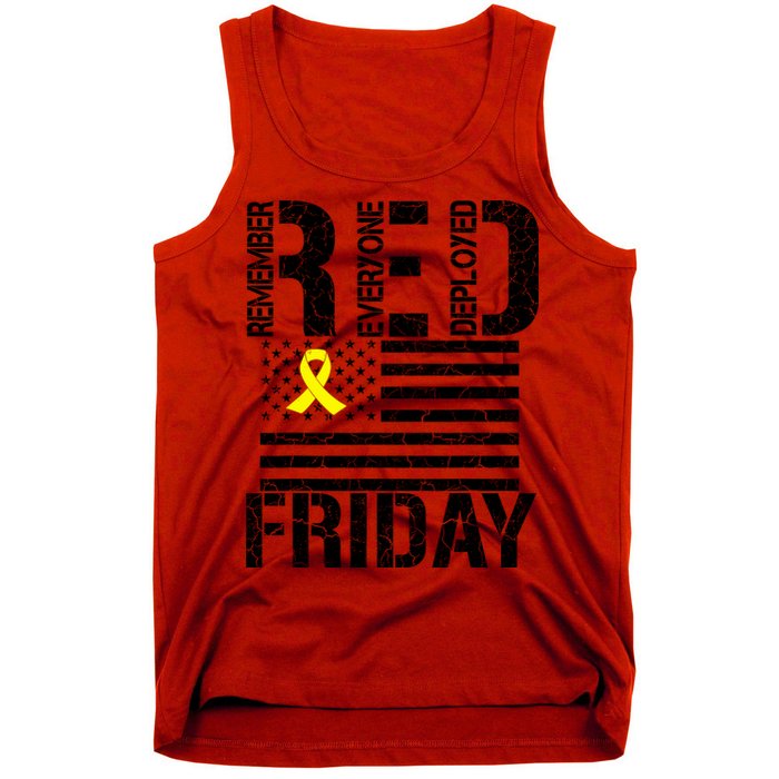 R.E.D. Remember Everyone Deployed Red Friday Tank Top