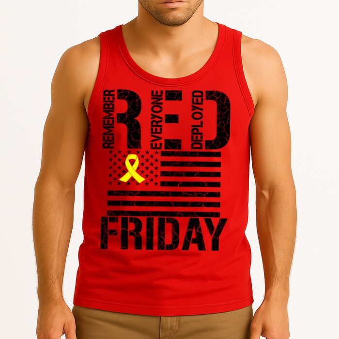 R.E.D. Remember Everyone Deployed Red Friday Tank Top