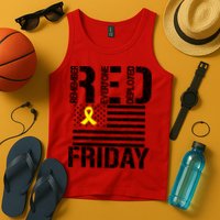 R.E.D. Remember Everyone Deployed Red Friday Tank Top