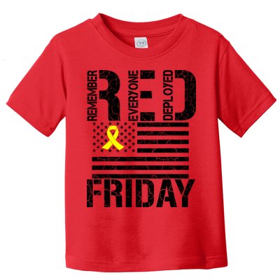 R.E.D. Remember Everyone Deployed Red Friday Toddler T-Shirt