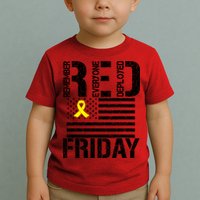 R.E.D. Remember Everyone Deployed Red Friday Toddler T-Shirt