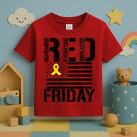 R.E.D. Remember Everyone Deployed Red Friday Toddler T-Shirt