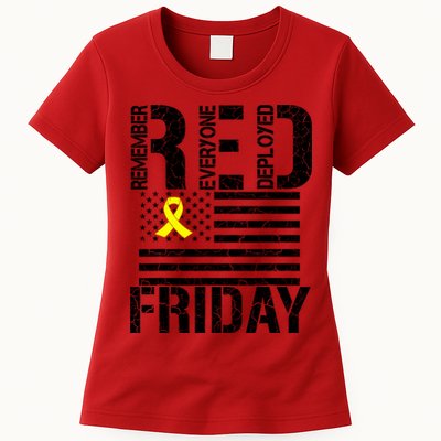 R.E.D. Remember Everyone Deployed Red Friday Womens T-Shirt