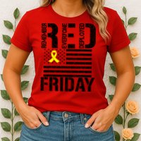 R.E.D. Remember Everyone Deployed Red Friday Womens T-Shirt