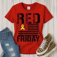 R.E.D. Remember Everyone Deployed Red Friday Womens T-Shirt