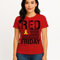 R.E.D. Remember Everyone Deployed Red Friday Womens T-Shirt