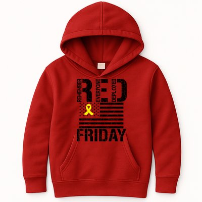 R.E.D. Remember Everyone Deployed Red Friday Kids Hoodie