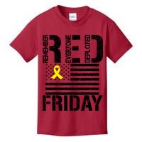 R.E.D. Remember Everyone Deployed Red Friday Kids T-Shirt