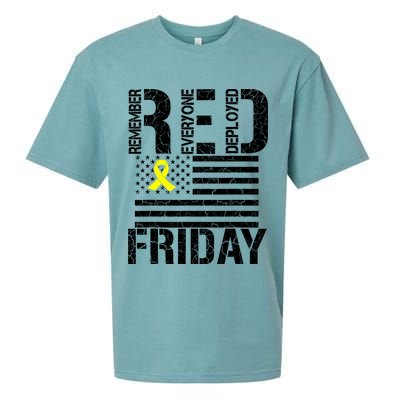 R.E.D. Remember Everyone Deployed Red Friday Sueded Cloud Jersey T-Shirt