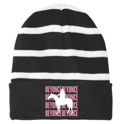 Renaissance Striped Beanie with Solid Band