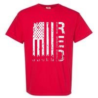 Red Remember Everyone Deployed Military Friday Wear Veterans Garment-Dyed Heavyweight T-Shirt