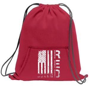 Red Remember Everyone Deployed Military Friday Wear Veterans Sweatshirt Cinch Pack Bag