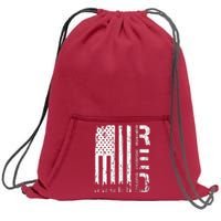 Red Remember Everyone Deployed Military Friday Wear Veterans Sweatshirt Cinch Pack Bag