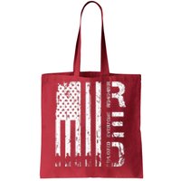 Red Remember Everyone Deployed Military Friday Wear Veterans Tote Bag