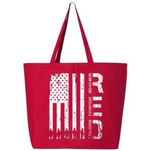 Red Remember Everyone Deployed Military Friday Wear Veterans 25L Jumbo Tote