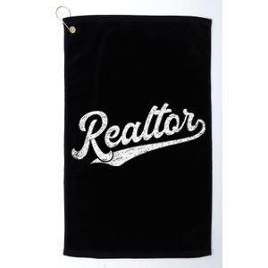 Realtor Real Estate Agent Platinum Collection Golf Towel