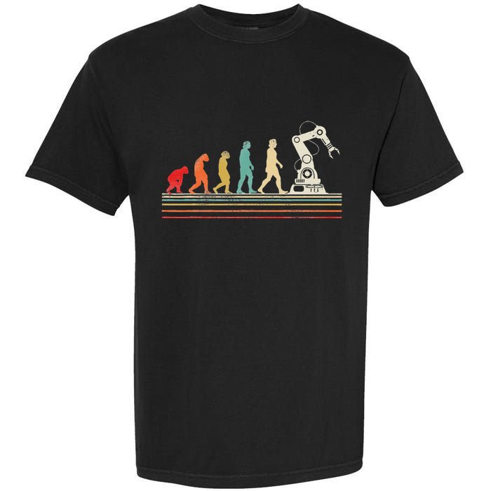 Robot Robotics Engineer Retro Vintage Garment-Dyed Heavyweight T-Shirt