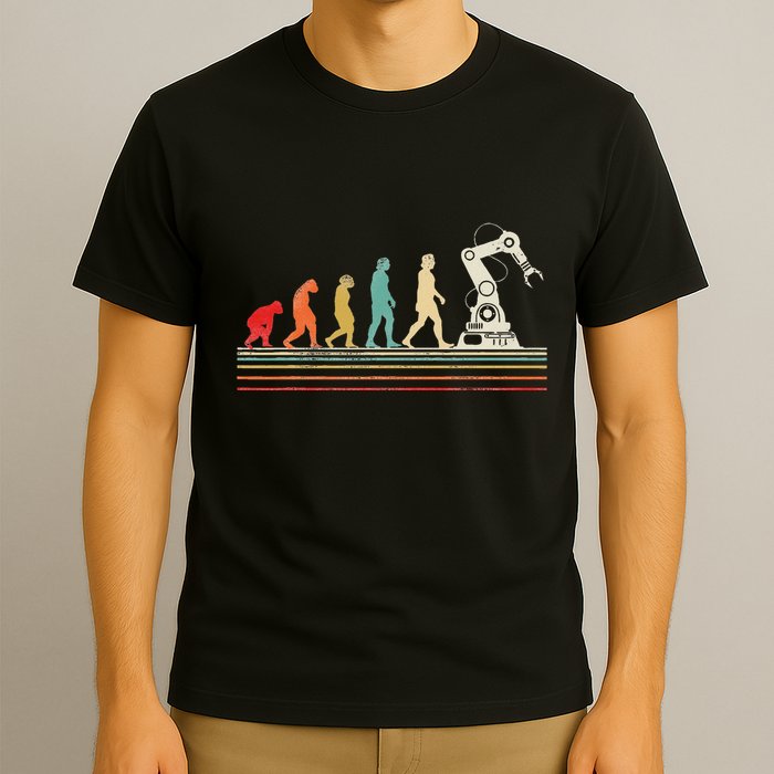 Robot Robotics Engineer Retro Vintage T-Shirt