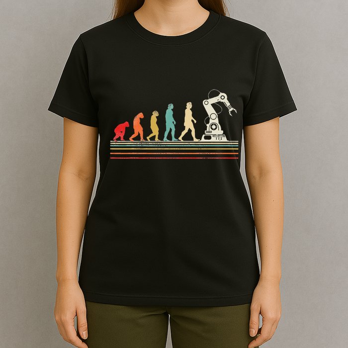 Robot Robotics Engineer Retro Vintage T-Shirt