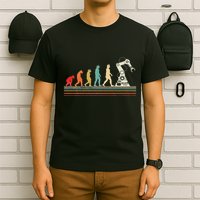 Robot Robotics Engineer Retro Vintage T-Shirt