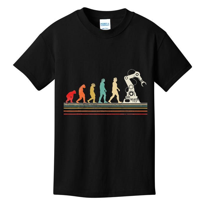 Robot Robotics Engineer Retro Vintage Kids T-Shirt