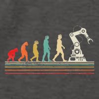 Robot Robotics Engineer Retro Vintage Vector Backpack