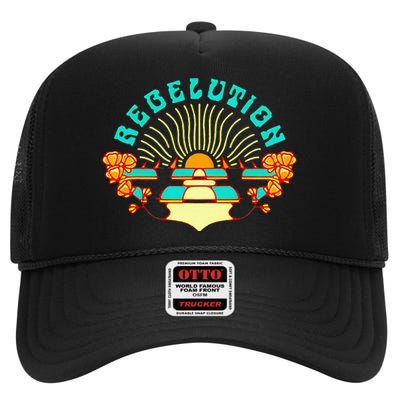 Rebelution High Crown Mesh Back Trucker Hat