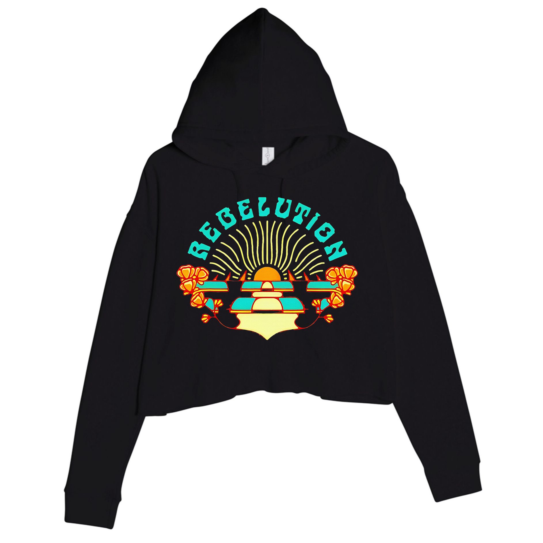 Rebelution Crop Fleece Hoodie