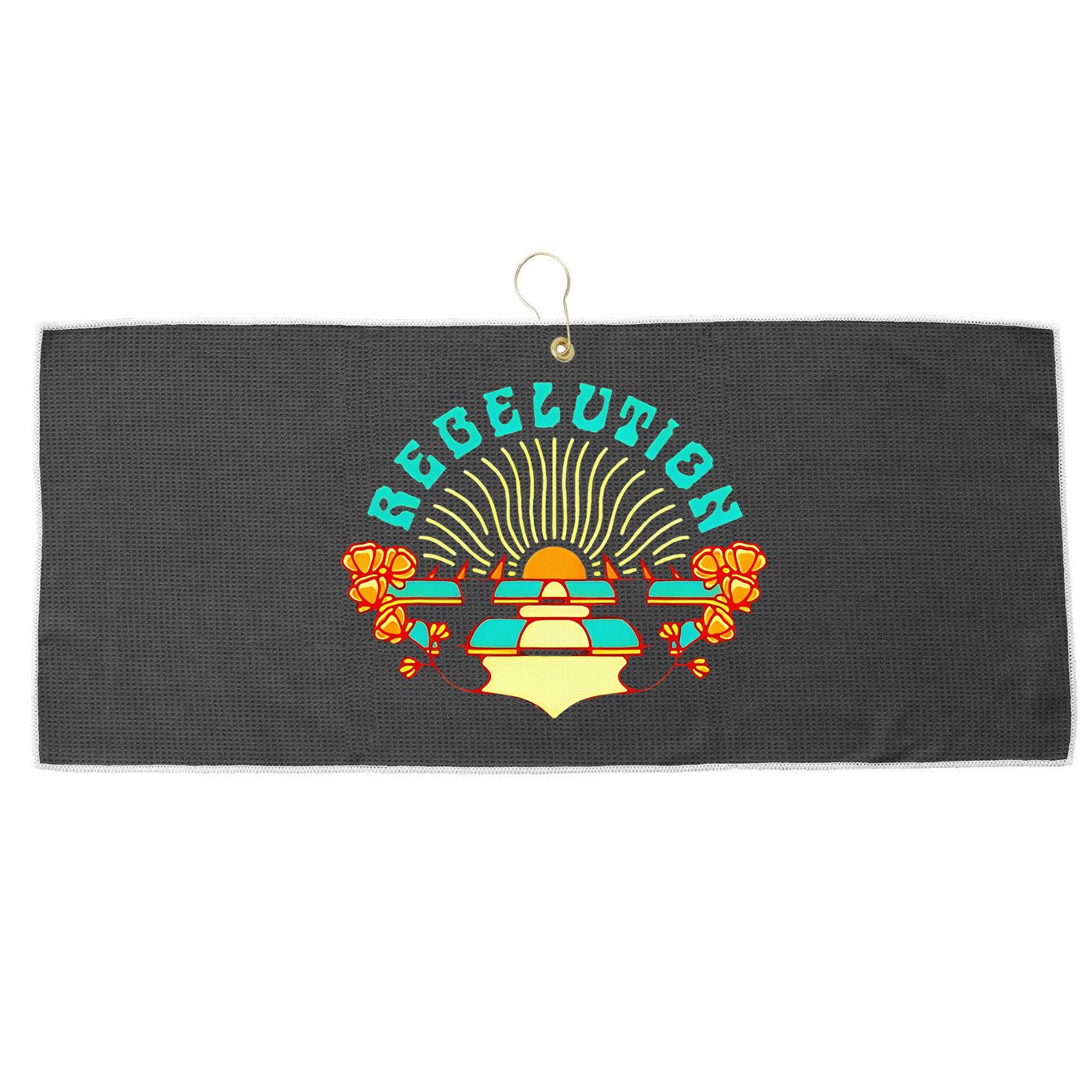 Rebelution Large Microfiber Waffle Golf Towel