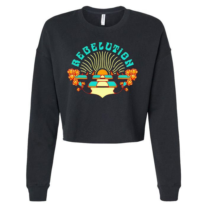 Rebelution Cropped Pullover Crew