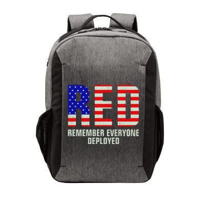 RED Remember Everyone Deployed Grunge Flag Vector Backpack