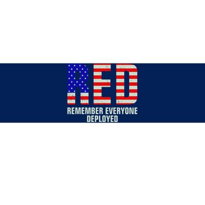 RED Remember Everyone Deployed Grunge Flag Bumper Sticker