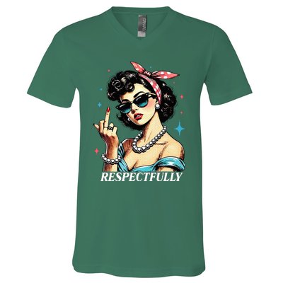 Respectfully V-Neck T-Shirt