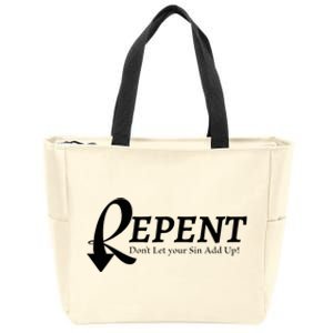 Repent Zip Tote Bag