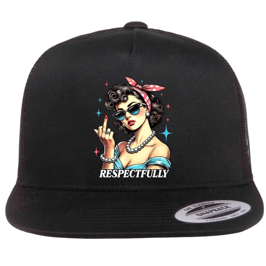 Respectfully Flat Bill Trucker Hat