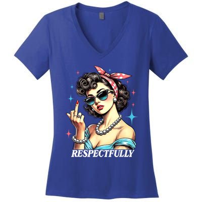 Respectfully Women's V-Neck T-Shirt