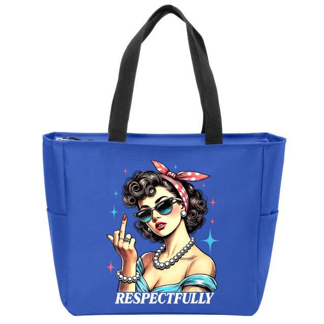 Respectfully Zip Tote Bag