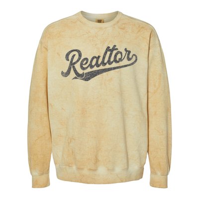 Realtor Real Estate Agent Retro Colorblast Crewneck Sweatshirt