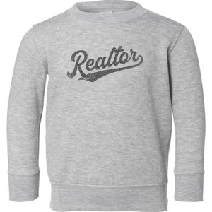 Realtor Real Estate Agent Retro Toddler Sweatshirt