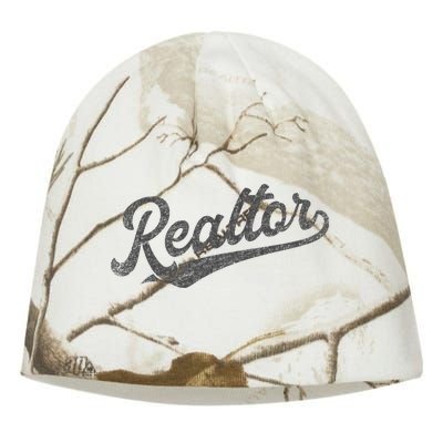 Realtor Real Estate Agent Retro Kati - Camo Knit Beanie