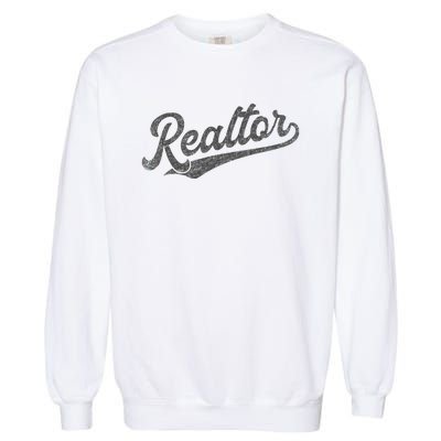 Realtor Real Estate Agent Retro Garment-Dyed Sweatshirt