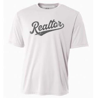 Realtor Real Estate Agent Retro Cooling Performance Crew T-Shirt