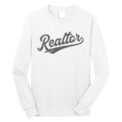 Realtor Real Estate Agent Retro Long Sleeve Shirt