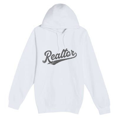 Realtor Real Estate Agent Retro Premium Pullover Hoodie