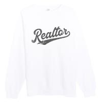 Realtor Real Estate Agent Retro Premium Crewneck Sweatshirt